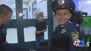 Fall River boy lives out dream of becoming a police officer