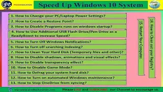 How to Speed Up Windows 10 System, #windows10 #speedup #cleanwindows