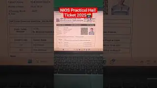 How to Download NIOS Practical Hall Ticket | Practical File Solution PDF | Practical Exam date #nios
