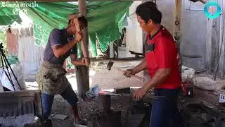 THE BEST CREATIVE DIY OF MAKING SICKLE OUT OF RUSTED DISC PLOUGH.