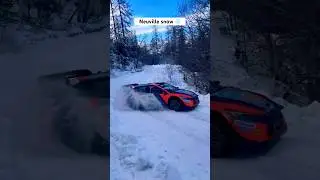 Neuville snow ❄️ #rally #automobile #wrc #rallye #racing #race #montecarlo #hyundai #rally1 #snow