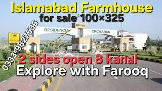 2 sides open Farmhouse Airport islamabad | MPCHS | ROS | Rsidencia Orchards | Explore with Farooq