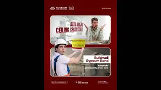 Ceiling Crack Zala? Arrest It Permanently with Buildwell Gypsum Bond! | #AskForBuildwell | Buildwell