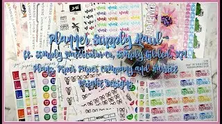 Planner Supply Haul ft. Simply Watercolor Co, Simply Gilded, Piper Paper Company and more