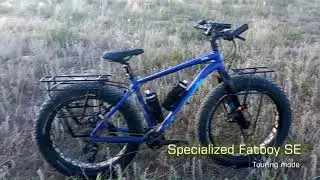 Specialized fatboy SE (fat bike) expedition - touring bicycle