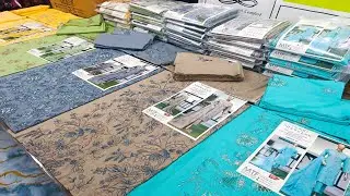 MTF 3pcs Have Embroidery Lawn Collection Whole sale market ladies souit UN-stitched 3pcs Lawn