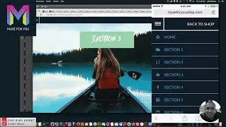 Responsive Side Menu Widget | One Page Scrolling Website | Adobe Muse CC | Muse For You