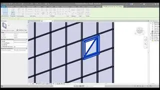Revit Panneau mur rideau