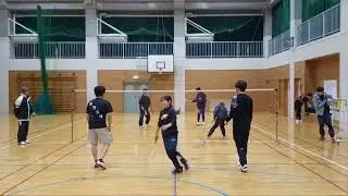 1/8 ⑦ ファミリーバドミントン【南高梅】初打ち練習