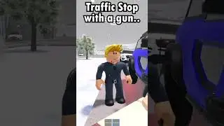 When you pull a gun at a traffic stop... Roblox ERLC #Shorts