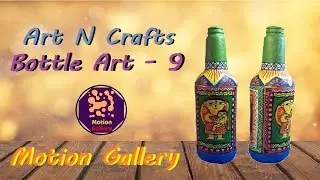 Bottle Art 9 | Easy painting |  Glass or Plastic Bottle art | #bottleart #art #creative