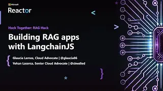 Building RAG apps with LangchainJS