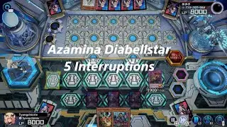 Yu-Gi-Oh! Master Duel - opponent stopped my Orcusts, but i got 5 interrupts w/ Azamina Diabellstar