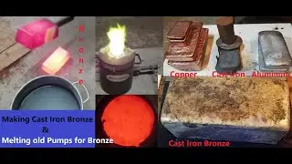 How to make Cast Iron Bronze and A Big Bronze Bar from old pumps #DevilForge #CastIronBronze #Ingot