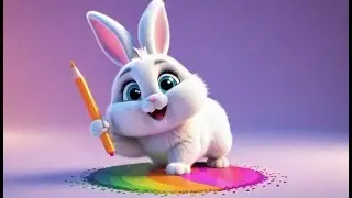 Bobby Bunny Draws a Circle | Fun Drawing Song for Kids | Learn Shapes and Art