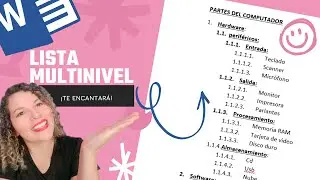 C&Oacute;MO elaborar una LISTA MULTINIVEL en WORD - fac&iacute;lito 👌