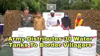 Poonch: Army Distributes 30 Water Tanks To Border Villagers