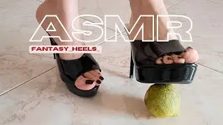 ASMR ❤️  Pleaser High Heels Mules | High Heels Crush A Lemon 🌟 FANTASY HEELS  🌟