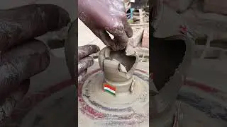 pottery with clay 🇮🇳🇮🇳🌸#shorts #video #viral #trending #pottery #clay #art #like #love #music #india