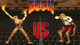 Arch-Vile vs Revenant - DOOM Classic : Versus Battle : Monster Infighting - Retro Deadly Arena