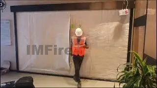 Fire exit in fire curtain-Rimteks Orme Factory
