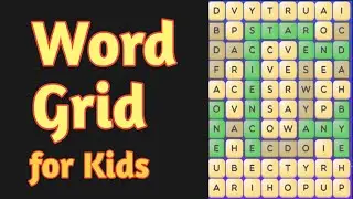 Word Grid for kids | word formation | body parts name