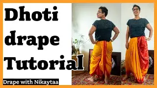 Episode 8 - How to wear a Dhoti using a 5 meter Saree?