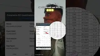 Ssc gd result 2025 result Out my result😢 🚫qualified#ssc #vairalvideo #song #army #sscresult2025 😒😞😔