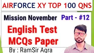 #12.Airforce English XY PRACTICE SET imp Qns by Ramsir