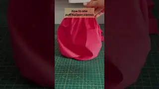 How to sew puff/ balloon sleeves #sewingtechnique #sewingtips #sewingtutorial