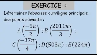 Calcul trigonométrique-Abscisse curviligne principale PART 2-TCS.BIOF