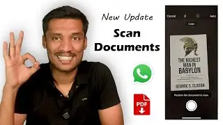 Document Scanner in WhatsApp 🔥 | How to Create PDF using Camera| New WhatsApp Update in Kannada 2025