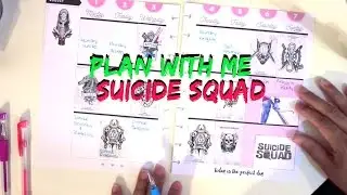 Plan with Me | Happy Planner |  Suicide Squad Theme @hipncreative