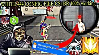 FREE FIRE OB34 NEW WHITE 444 headshot config file CS+BR rank working 100%  no match making problem🔴