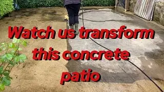 Cleaning this VERY DIRTY patio with a TERRIBLE water feed😱