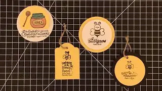 Clear stamps and card stock scraps to make ephemera and tags, #diycrafts #diy #craftideas #stamps