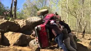 Brian Hutchins, first rollover at Morris Mountain - April 2016