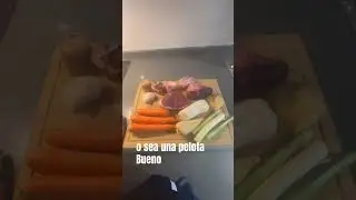 Caldo de cocido.