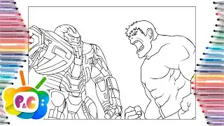 Hulk coloring page/ Hulk vs Hulkbuster/Cajama - You Did Me Wrong [NCS Release]