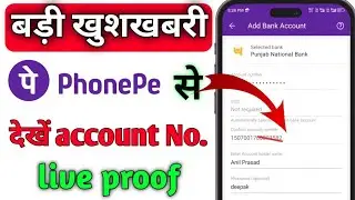 Telefon pe se numer konta kaise pata kare ! jak zobaczyć numer konta w Phonepe! telefon dot