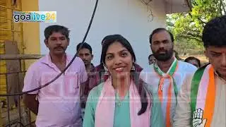 PRATIKSHA sangodkar independent candidate of congress door to door campaign at Darbandora
