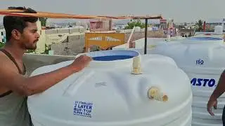 How to fitting 1000 letter water tank plumbing work KNP Kurradu 2