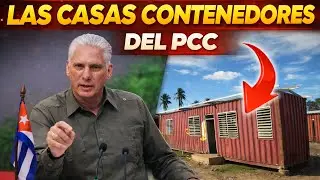 Diaz Canel muestra la primeras casas contenedores hechas en CUBA !!!