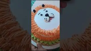 Easy lion theme cake #cake #lionthemecake #birthdaycake