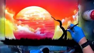 Life Trick   African Sunset Spray Painting