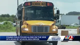 Central Florida bus driver finds 4-year-old wandering alone Tuesday morning