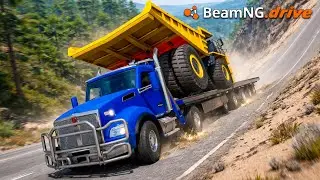 ¡Nos QUEDAMOS SIN FRENOS en BAJADA EXTREMA! | BeamNG.drive