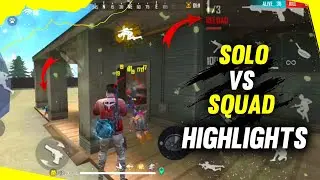 [ HIGHLIGHTS ] #5 PRO LOBBY - SOLO VS SQUAD [ 1 vs 4 ] GAMEPLAY FREE FIRE