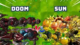 PvZ1 Fusion 3.2 Challenges!!! Team DOOM SHROOM vs Team SUN | Who Will Win???