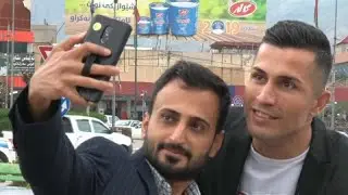 Un sosie de Cristiano Ronaldo en Irak